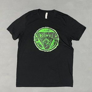 Men's City of Roswell NM Black T-Shirt - Large